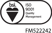BSI ISO 9001 Quality Management - FM522242 Badge
